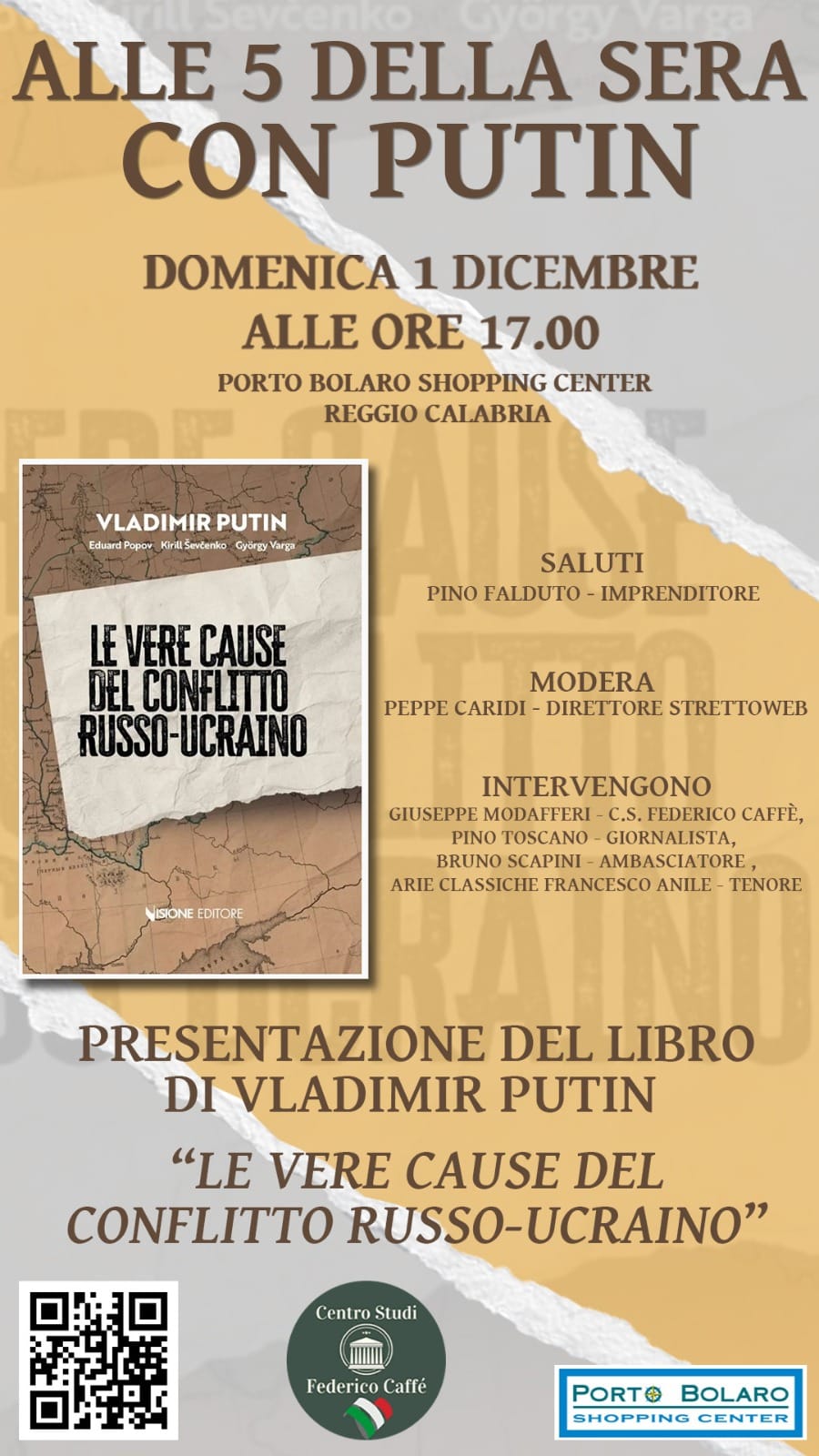 Presentazione del libro Le vere cause del conflitto Russo-Ucraino